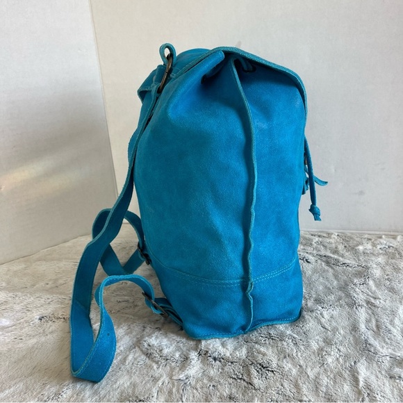 El Market Colombia Small Blue Leather Back Pack - Picture 11 of 17